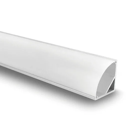 PROFIL EN ALUMINIUM POUR BANDE À LED AVEC COUVERTURE MATE POUR ANGLE 16,3x16,3mm 2