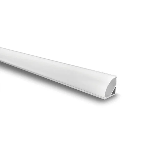 PROFIL EN ALUMINIUM POUR BANDE À LED AVEC COUVERTURE MATE POUR ANGLE 16,3x16,3mm