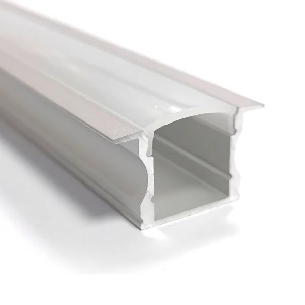 PROFIL EN ALUMINIUM POUR LES BANDES À LED ENCASTRÉES 17,2x14,5mm