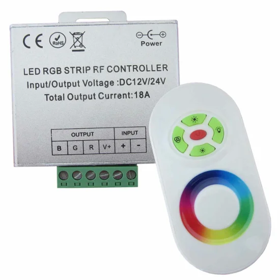 CONTRÔLEUR DE BANDE RGB 12V/24V 18 AMPÈRES