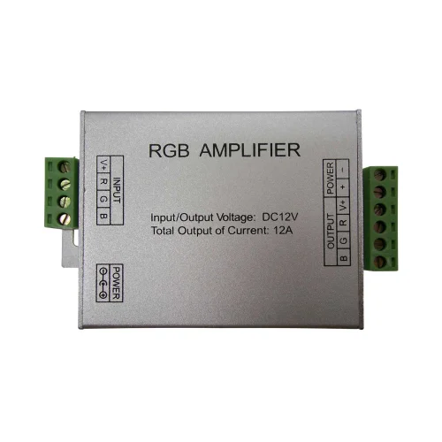 AMPLIFICATEUR ARRIVÉE DE COURANT POUR LES BANDES DE LED 12V/24V