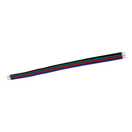 CÂBLES DE CONNEXION RGB NOIR, ROUGE, VERT ET BLEU POUR BANDES À LED