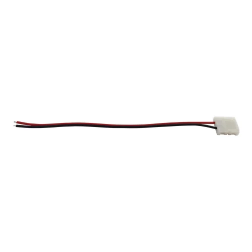 CONNECTEUR CÂBLÉ D'UN CÔTÉ ROUGE ET NOIR POUR BANDE À LED MONO COULEUR CONNECTEUR CÂBLÉ D'UN CÔTÉ ROUGE ET NOIR POUR BANDE À LED MONO COULEUR