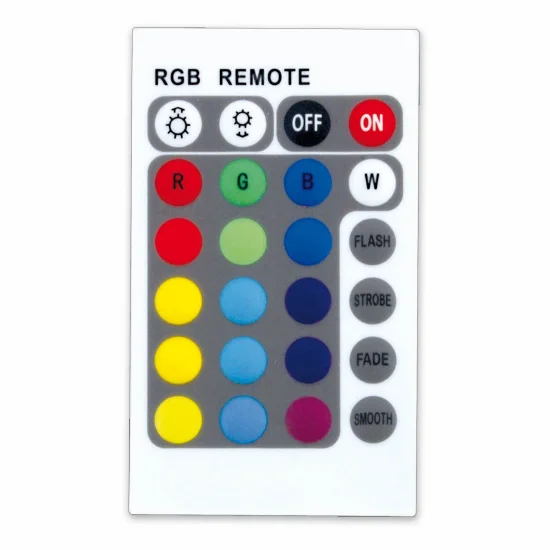 CONTROLADOR REMOTO RGB 24V 5 AMPERIOS CON MANDO 2