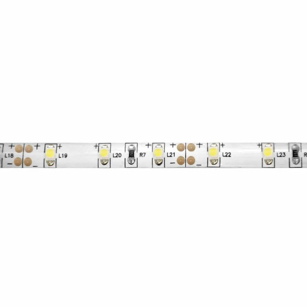 BANDE LED 12V DC 5W 60LED 1M LUMIÈRE BLANCHE 2700K IP44