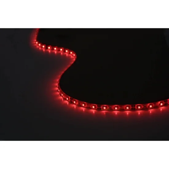 BANDE LED 12V DC 5W 60LED 1M ROUGE LUMIÈRE IP44