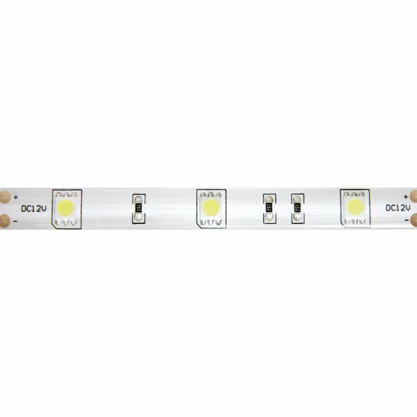 BANDE LED 12V DC 8W 30LED 1M LUMIÈRE BLANCHE 2700K IP44