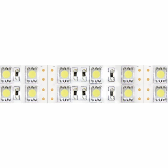 DOUBLE BANDE LED 12V DC 30W 120LED 1M LUMIÈRE BLANCHE 2700K IP20 2