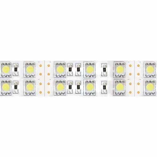 DOUBLE BANDE LED 12V DC 30W 120LED 1M LUMIÈRE BLANCHE 2700K IP20