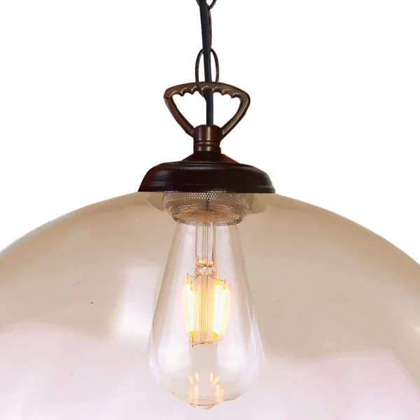 SUSPENSION LOGAN VERRE AMBRÉ