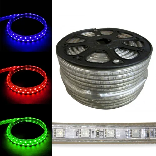 BANDE LED 220V AC 14.4 W 60LEDS 1M RGB IP65 BANDE LED 220V AC 14.4 W 60LEDS 1M RGB IP65