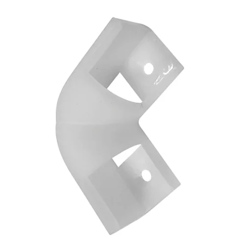 ACCESSOIRE ANGLE 90º POUR BANDE LED CORNIÈRE PVC BLANCHE