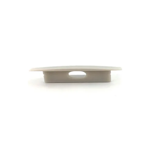 TAPA CON AGUJERO PARA PERFIL EMPOTRABLE 3 CM GRIS