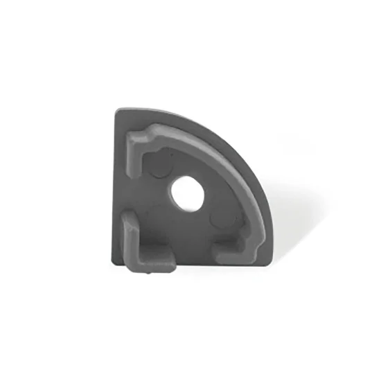 COUVERCLE AVEC TROU POUR PROFILÉ D'ANGLE 90º GRIS 2