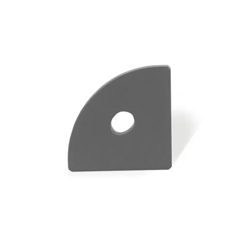 COUVERCLE AVEC TROU POUR PROFILÉ D'ANGLE 90º GRIS