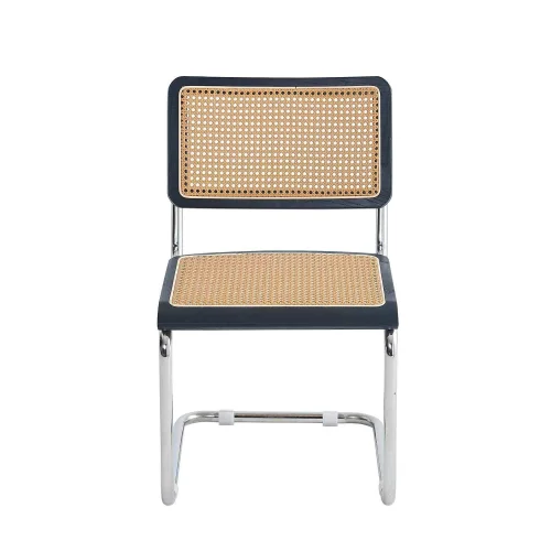 CHAISE WEBSTER ROTIN NOIR PL