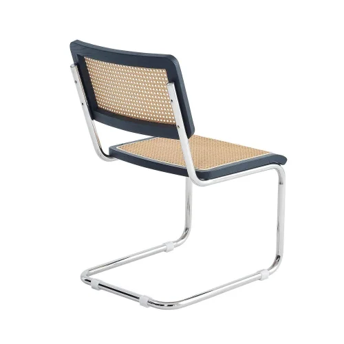 CHAISE WEBSTER ROTIN NOIR PL