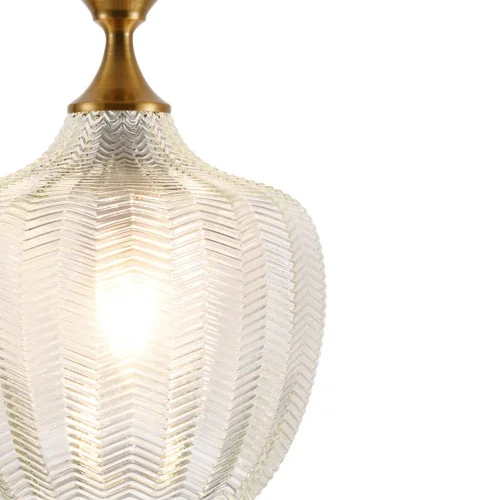 SUSPENSION EN CRISTAL BLANC Ø 26 CM ROGAN