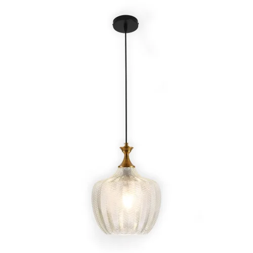 SUSPENSION EN CRISTAL BLANC Ø 26 CM ROGAN