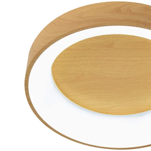 PLAFONNIER À LED 64 W À GRADATION AVEC BOUTON DE COMMANDE IMITATION BOIS HARALD