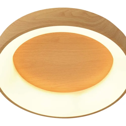 PLAFONNIER À LED 64 W À GRADATION AVEC BOUTON DE COMMANDE IMITATION BOIS HARALD