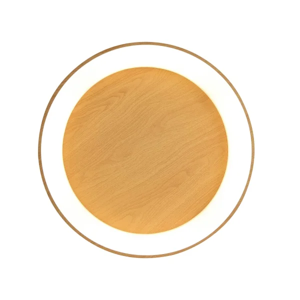 PLAFONNIER À LED 64 W À GRADATION AVEC BOUTON DE COMMANDE IMITATION BOIS HARALD