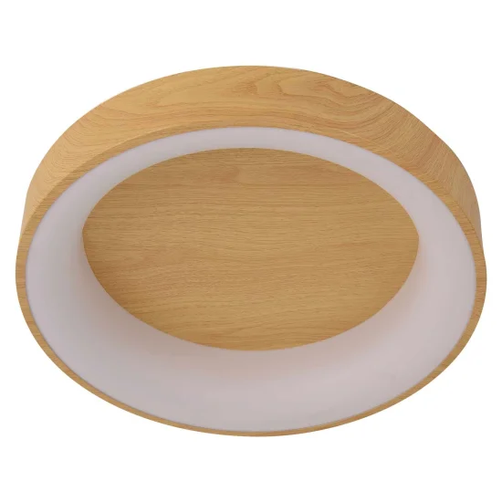 PLAFONNIER LED À RÉGLAGE VARIABLE AVEC BOUTON DE COMMANDE EN IMITATION BOIS HARALD 2