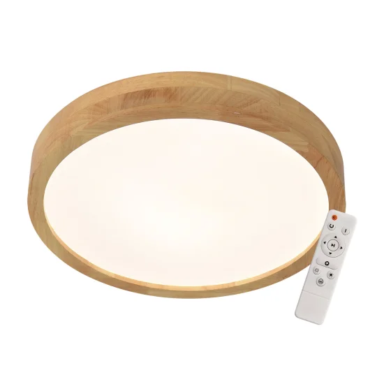 PLAFONNIER LED DIMMABLE 72 W AVEC TÉLÉCOMMANDE BOIS HARALD