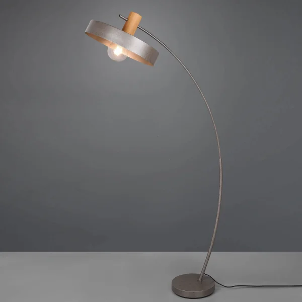 LAMPADAIRE MÉTAL NICKEL ANTIQUE NIELS LAMPADAIRE MÉTAL NICKEL ANTIQUE NIELS