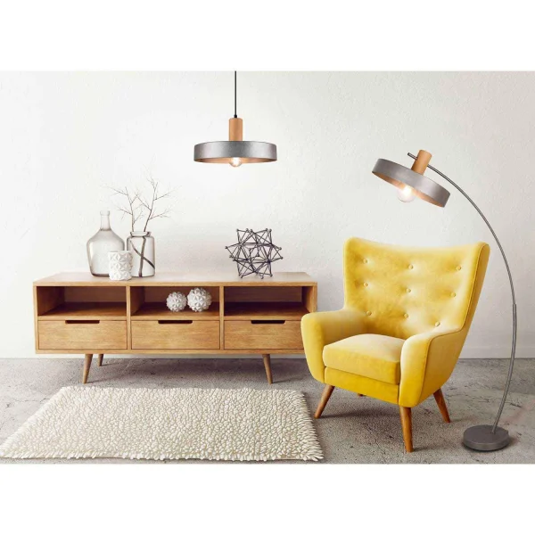 LAMPADAIRE MÉTAL NICKEL ANTIQUE NIELS LAMPADAIRE MÉTAL NICKEL ANTIQUE NIELS