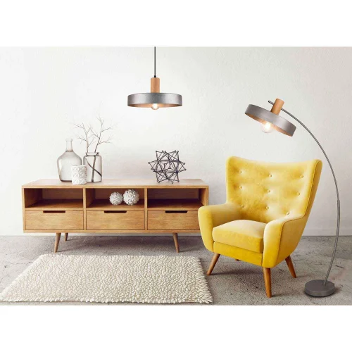 LAMPADAIRE MÉTAL NICKEL ANTIQUE NIELS LAMPADAIRE MÉTAL NICKEL ANTIQUE NIELS