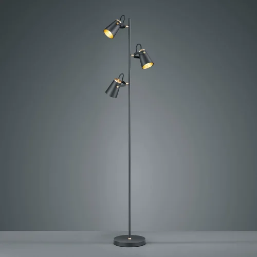 LAMPADAIRE 3 LUMIÈRES MÉTAL NOIR E14 QUILES LAMPADAIRE 3 LUMIÈRES MÉTAL NOIR E14 QUILES