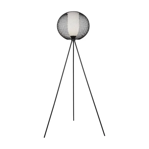 LAMPADAIRE À GRILLE MÉTALLIQUE NOIR IDRIS