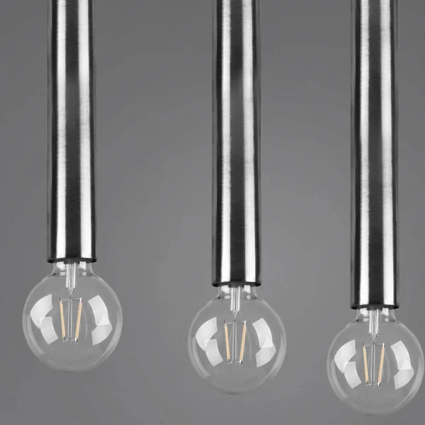 SUSPENSION 4 LUMIÈRES MÉTAL NICKEL MAT SULLIVAN