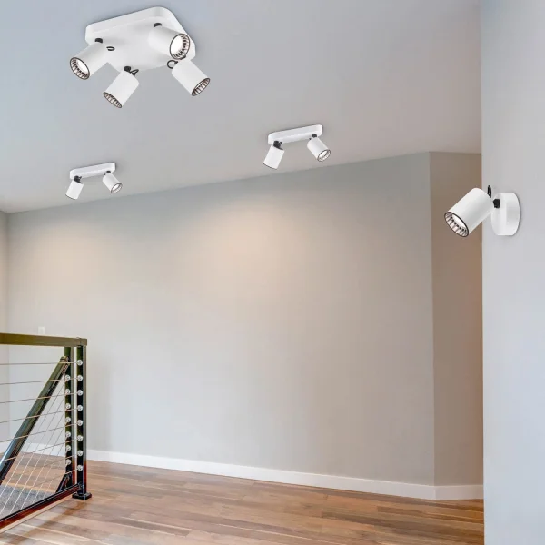 SPOT 1 LUMIÈRE MÉTAL BLANC GU10 WERNER