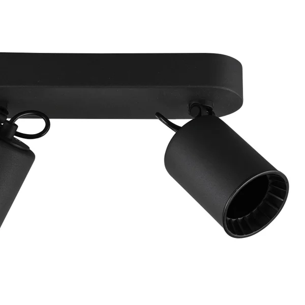 SPOT 2 LUMIÈRES MÉTAL NOIR GU10 WERNER