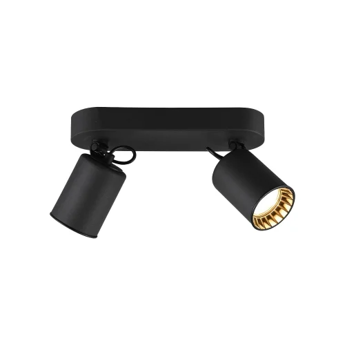 SPOT 2 LUMIÈRES MÉTAL NOIR GU10 WERNER