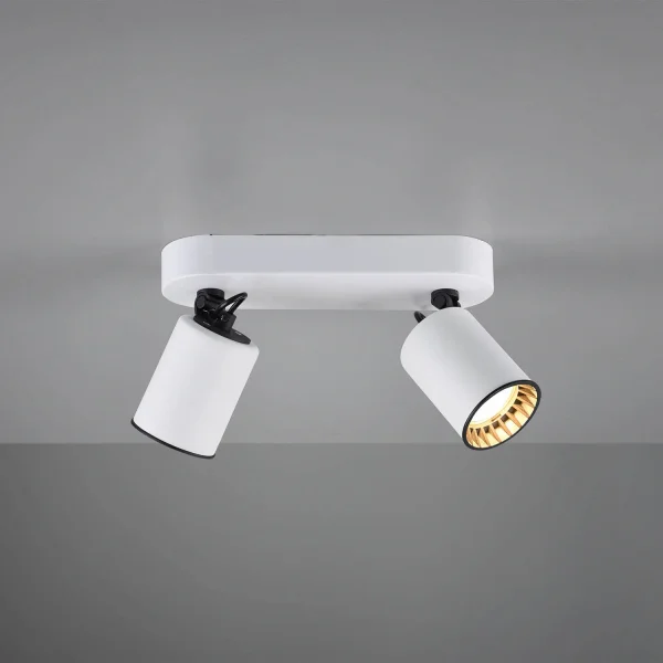 SPOT 2 LUMIÈRES MÉTAL BLANC GU10 WERNER SPOT 2 LUMIÈRES MÉTAL BLANC GU10 WERNER