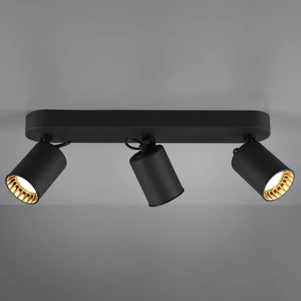 SPOT 3 LUMIÈRES MÉTAL NOIR GU10 WERNER