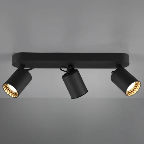 SPOT 3 LUMIÈRES MÉTAL NOIR GU10 WERNER