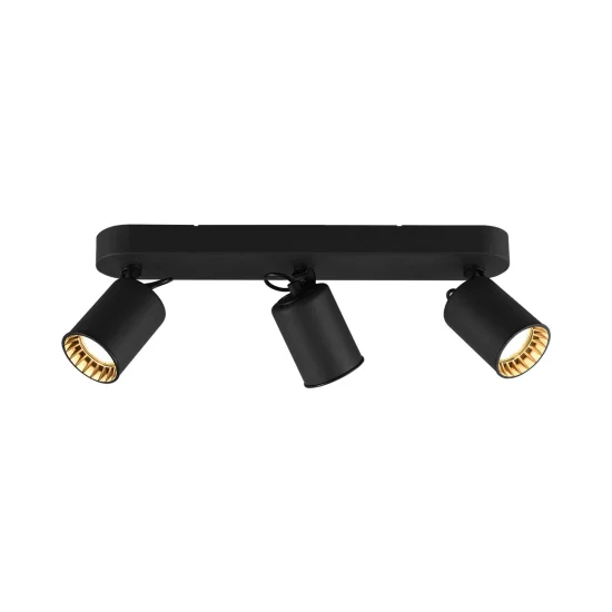 SPOT 3 LUMIÈRES MÉTAL NOIR GU10 WERNER