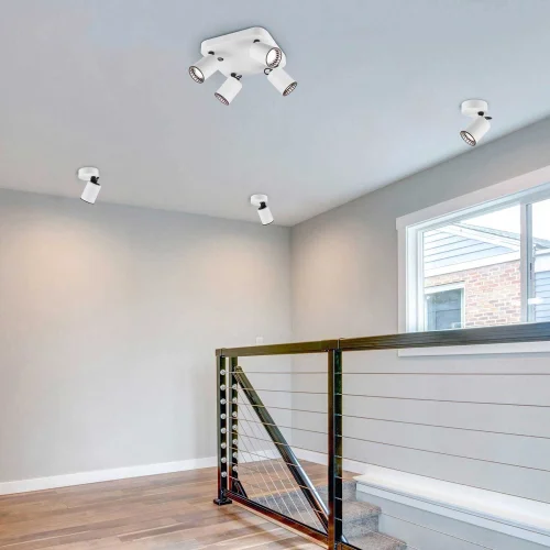 SPOT 4 LUMIÈRES MÉTAL BLANC GU10 WERNER