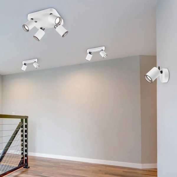 SPOT 4 LUMIÈRES MÉTAL BLANC GU10 WERNER