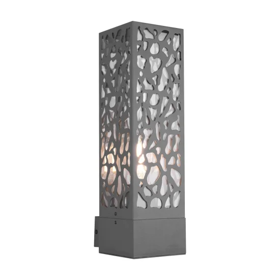 APPLIQUE D'EXTÉRIEUR ACIER ANTHRACITE E27 IP44 JACARANDA 2