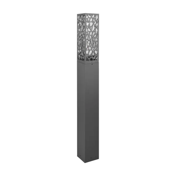 POTELET D'EXTÉRIEUR ACIER ANTHRACITE E27 IP44 100 CM JACARANDA