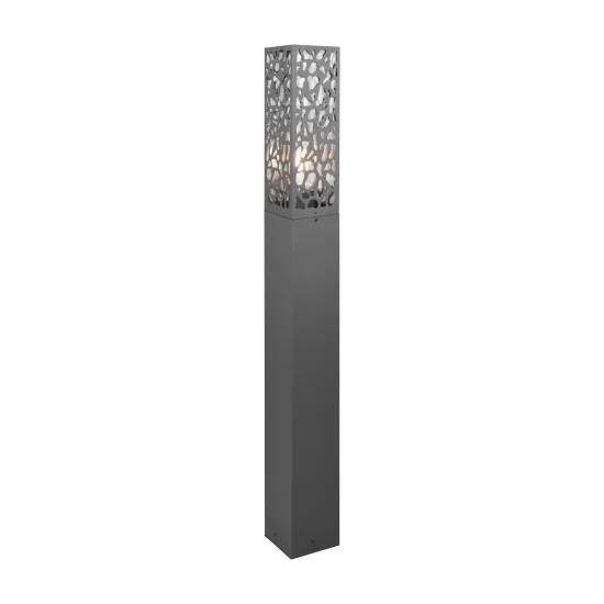 POTELET D'EXTÉRIEUR ACIER ANTHRACITE E27 IP44 100 CM JACARANDA