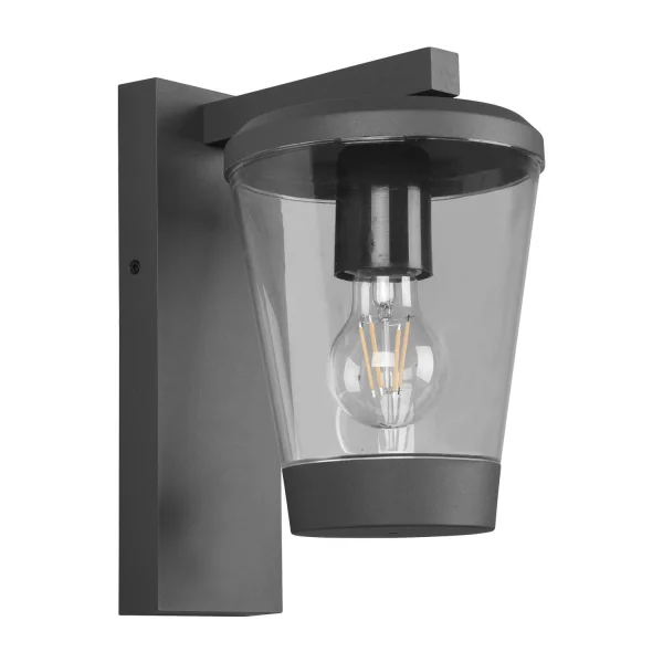 APPLIQUE EXTÉRIEURE ANTHRACITE E27 IP44 LOTUS