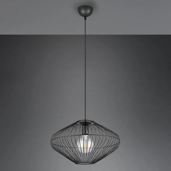 SUSPENSION MÉTAL NOIR E27 LILJA