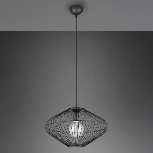 SUSPENSION MÉTAL NOIR E27 LILJA