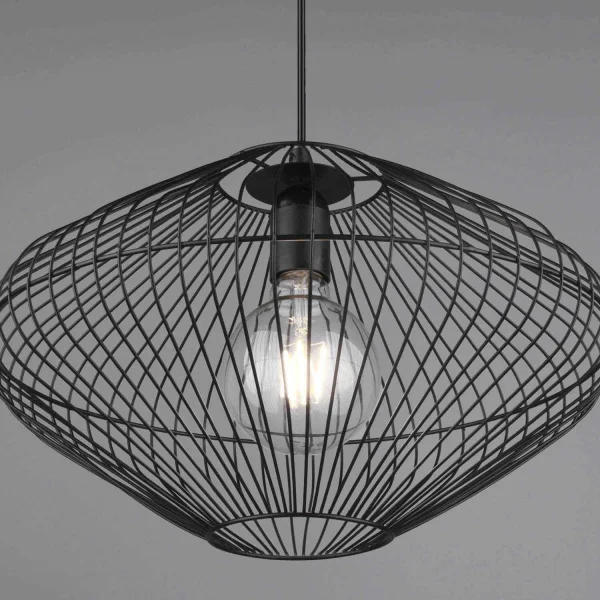 SUSPENSION MÉTAL NOIR E27 LILJA